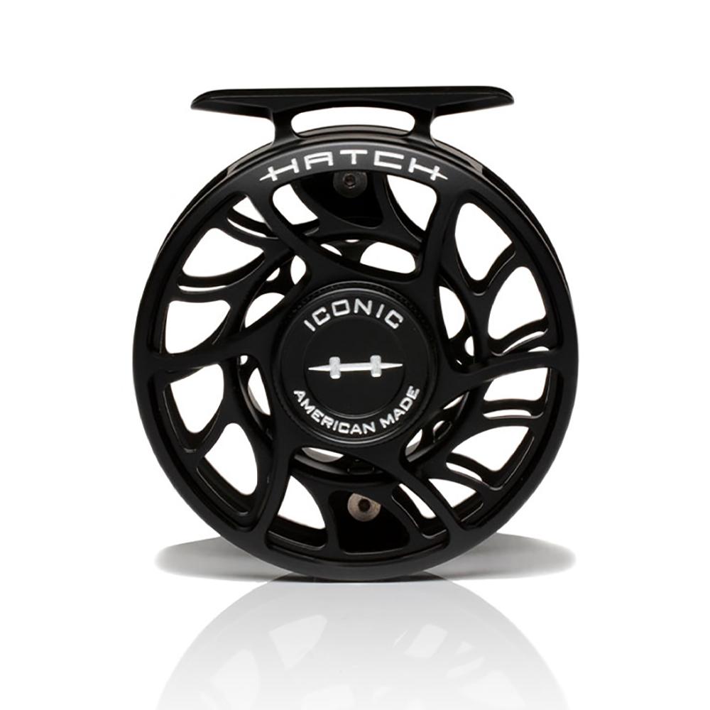 Hatch Iconic Fly Reel 4 Plus in Black Silver